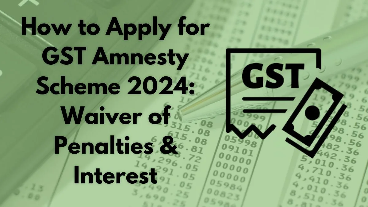 Gst amnesty scheme